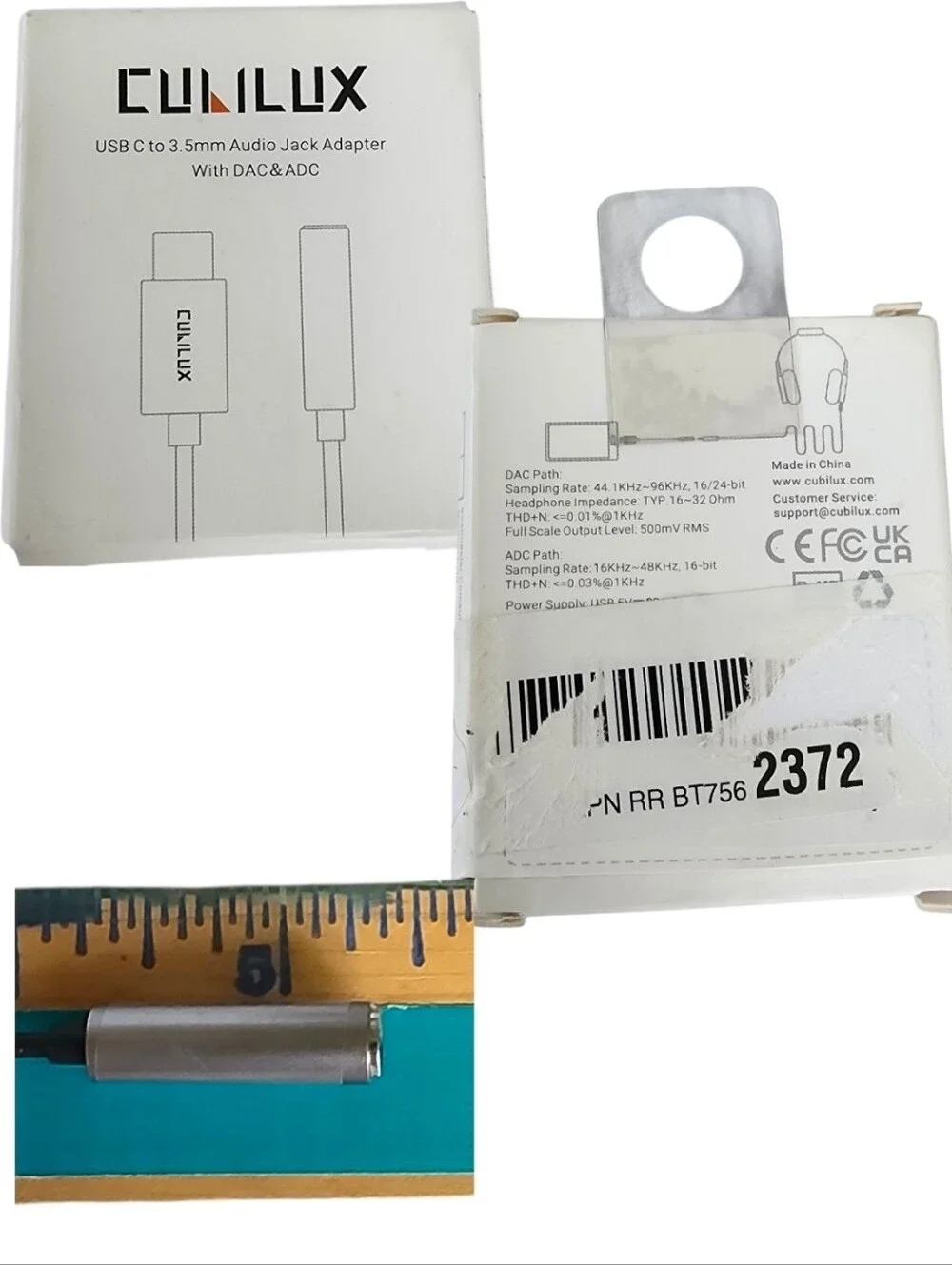 USB-C to 3.5mm Audio Jack Adapter W/ DAC & ADC